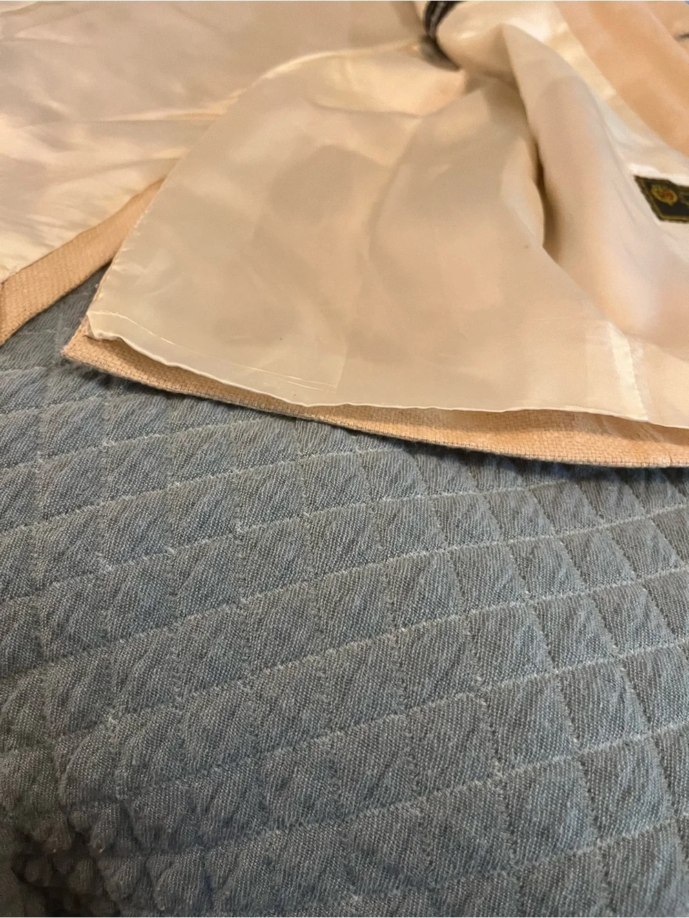 Miller Brothers with Loro Piana Custom Light Beige Cream Two-Button Sport Coat